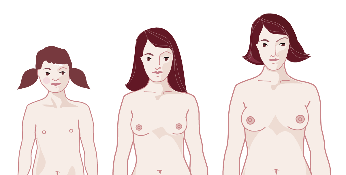 Veränderung der Brüste